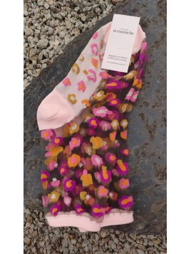 Chaussettes transparentes roses femme HORSESHOE BEND PINK - ATELIER ST EUSTACHE