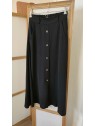 Jupe noire boutonnée 41707 9999 - SOYACONCEPT