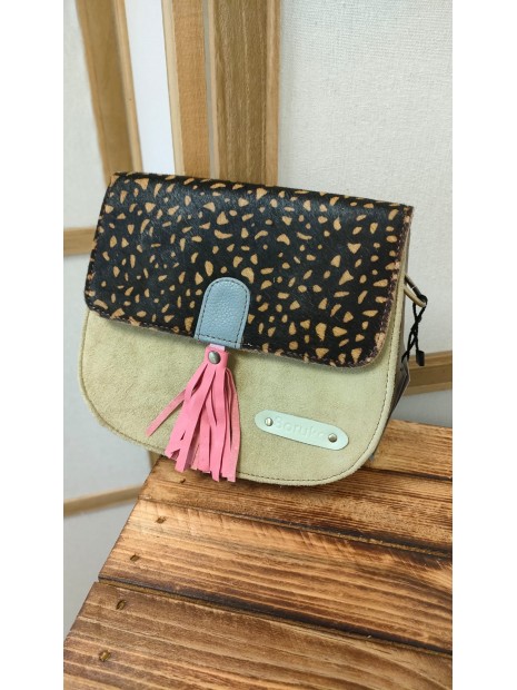 Sac en cuir LENA NOIR - SORUKA