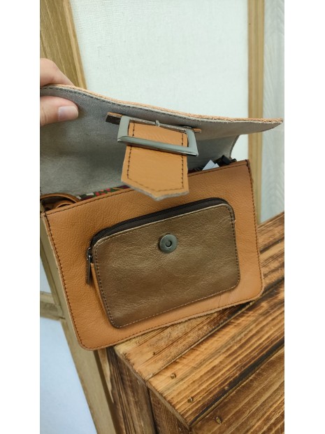 Sac en cuir camel ELEANOR - SORUKA