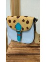 Sac en cuir bleu ALLY - SORUKA