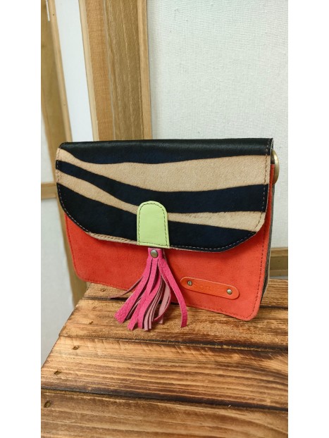 Sac en cuir CLAIRE NOIR - SORUKA