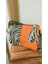 Sac en cuir orange et zèbre MIRANDA - SORUKA