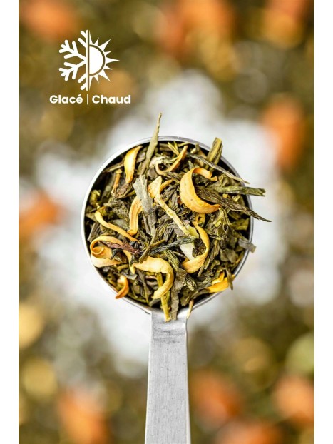Thé vert bio fleur d'oranger et amande 100 g - TEA HERITAGE
