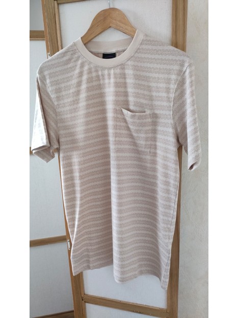 T-shirt homme ivoire à rayures BLAZE XIVOR - OXBOW
