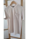 T-shirt homme ivoire à rayures BLAZE XIVOR - OXBOW