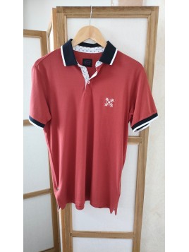 Polo rouge homme NACHEM XRDWD - OXBOW
