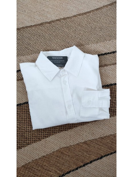Chemise blanche en lin homme 10065688 001 - TIFFOSI