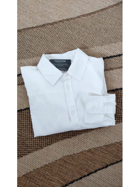 Chemise blanche en lin homme 10065688 001 - TIFFOSI