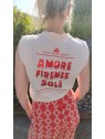 T-shirt écru femme Amore firenze sole P260209 4294 - GARCIA