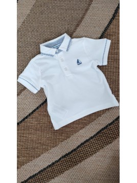 Polo blanc bébé garçon 1107 076 - MAYORAL