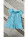 Robe plissée bleue bébé 1913 053 - MAYORAL
