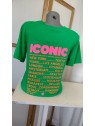T-shirt femme vert Iconic