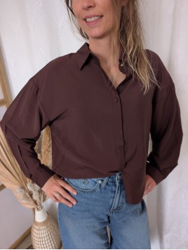 Chemise chocolat femme ANIVA 191419 - ICHI
