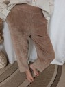 Pantalon velours 7/8ème camel femme TAMARY 181029 - ICHI