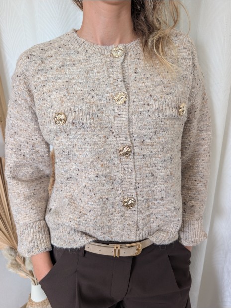 Gilets beige femme 10067382 182 - TIFFOSI