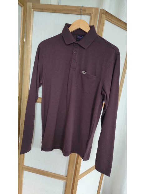 Polo manches longues homme raisin STAPLE XRAHR - OXBOW