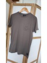 T-shirt taupe homme SLECK 1051 - LE TEMPS DES CERISES