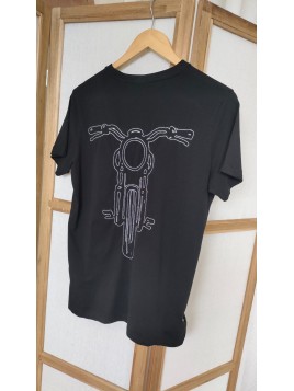 T-shirt noir moto homme NAIRO 0001 - LE TEMPS DES CERISES