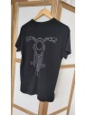 T-shirt noir moto homme NAIRO 0001 - LE TEMPS DES CERISES