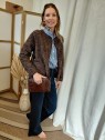 Veste chocolat réversible femme 27842 98980 - SOYACONCEPT