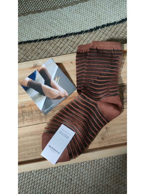 Chaussettes transparentes femme SHIBUYA MOKA - ATELIER ST EUSTACHE