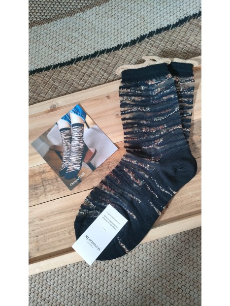 Chaussettes transparentes femme ORESUND GOLD - ATELIER ST EUSTACHE