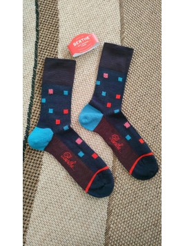 Chaussettes petits carrés homme BAG26H 4 - BERTHE AUX GRANDS PIEDS