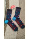 Chaussettes petits carrés homme BAG26H 4 - BERTHE AUX GRANDS PIEDS