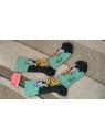 Chaussettes vertes femme BAG26F 5 - BERTHE AUX GRANDS PIEDS