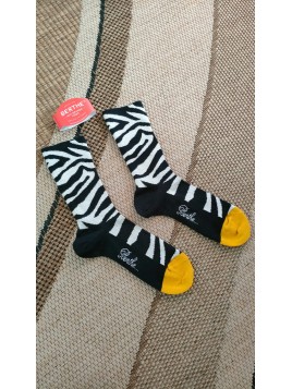 Chaussettes zébrées femme BAG26F 2 - BERTHE AUX GRANDS PIEDS