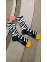 Chaussettes zébrées femme BAG26F 2 - BERTHE AUX GRANDS PIEDS