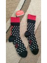 Chaussettes à pois femme BAG26F 6 - BERTHE AUX GRANDS PIEDS