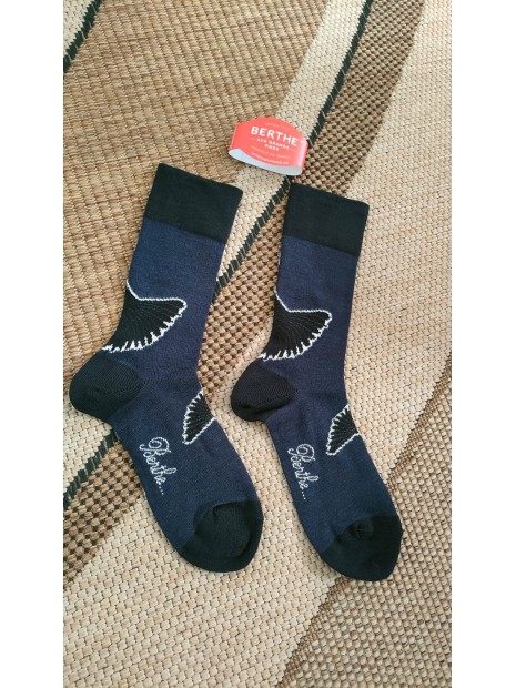 Chaussettes Grue sauvage femme BAG26F 4 - BERTHE AUX GRANDS PIEDS