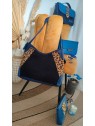 Sac bleu et léopard MIRA - SORUKA