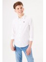Chemise blanche garçon en popeline de coton 33632 53 - GARCIA