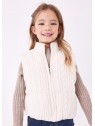Gilet fille tricot matelassé zippé 4314 079 - MAYORAL