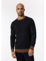 Pull maille homme noir et marron col rond 10050989 209 - TIFFOSI