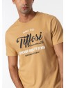 T-shirt camel homme col rond imprimé 10051189 202 - TIFFOSI