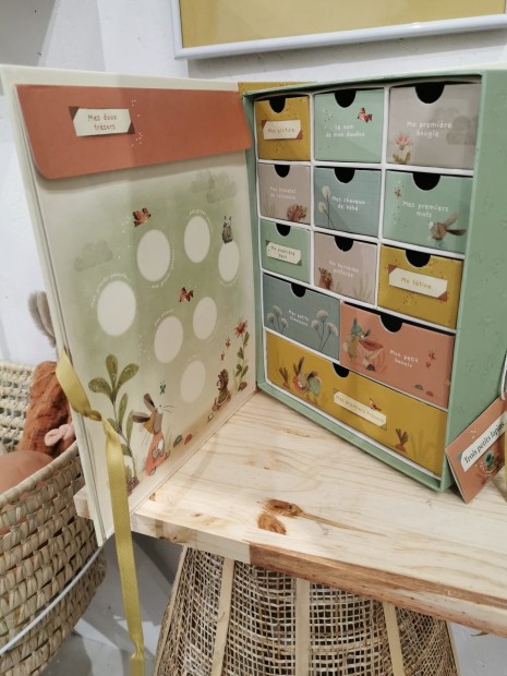 Coffret naissance Trois petits lapins 678107 - Moulin Roty