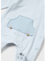 Barboteuse longue bleue à rayures bébé garçon 1726 041 2 - MAYORAL