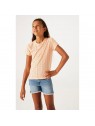 T-shirt fille pêche broderie anglaise N42604 4782 - GARCIA