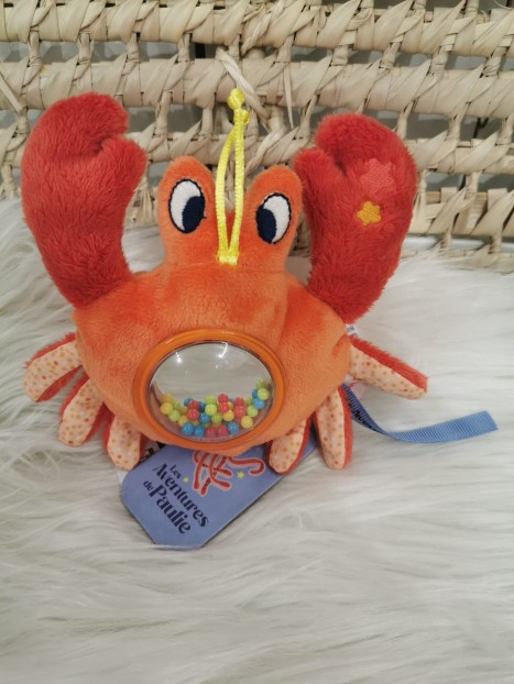 Hochet billes crabe 676005 Les aventures de Paulie - MOULIN ROTY